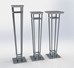 10-31 custom pedestals, art stand, display stand, display risers, Metal Display stands, gallery equipment