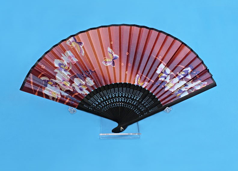 1pc Wooden Japanese Folding Fan Holder Fan Display Stand Fan Display Bracket 