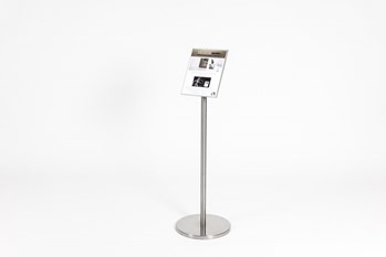 art display info stand, premium signs, nice signs, Art gallery placard, durable signs, visitor guidance, way finding, Quality sign, art gallery sign, gallery sign, a4 Stand, 