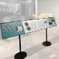 Museum Reader rail, long signage panel, museum information display, Museum Signs