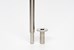 Stainless stanchion with wood floor mount socket