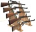 Wood Gun Stand, Gun Rack, Gun Show display, 