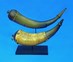 powder horn on display stand by ADE