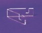 Acrylic mount in front of purple background