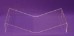 Clear acrylic mount in front of purple background