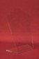 Acrylic mount in front of red background