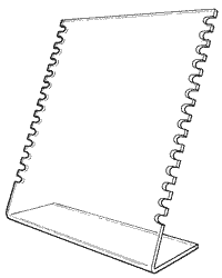 Drawing of acrylic mount
