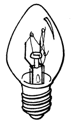 7 watt light bulb -110 volt - EX7