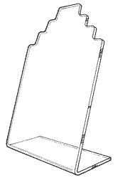 A graphic of an acrylic display mount