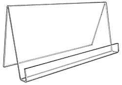 Wide Front Lip Book Easel 