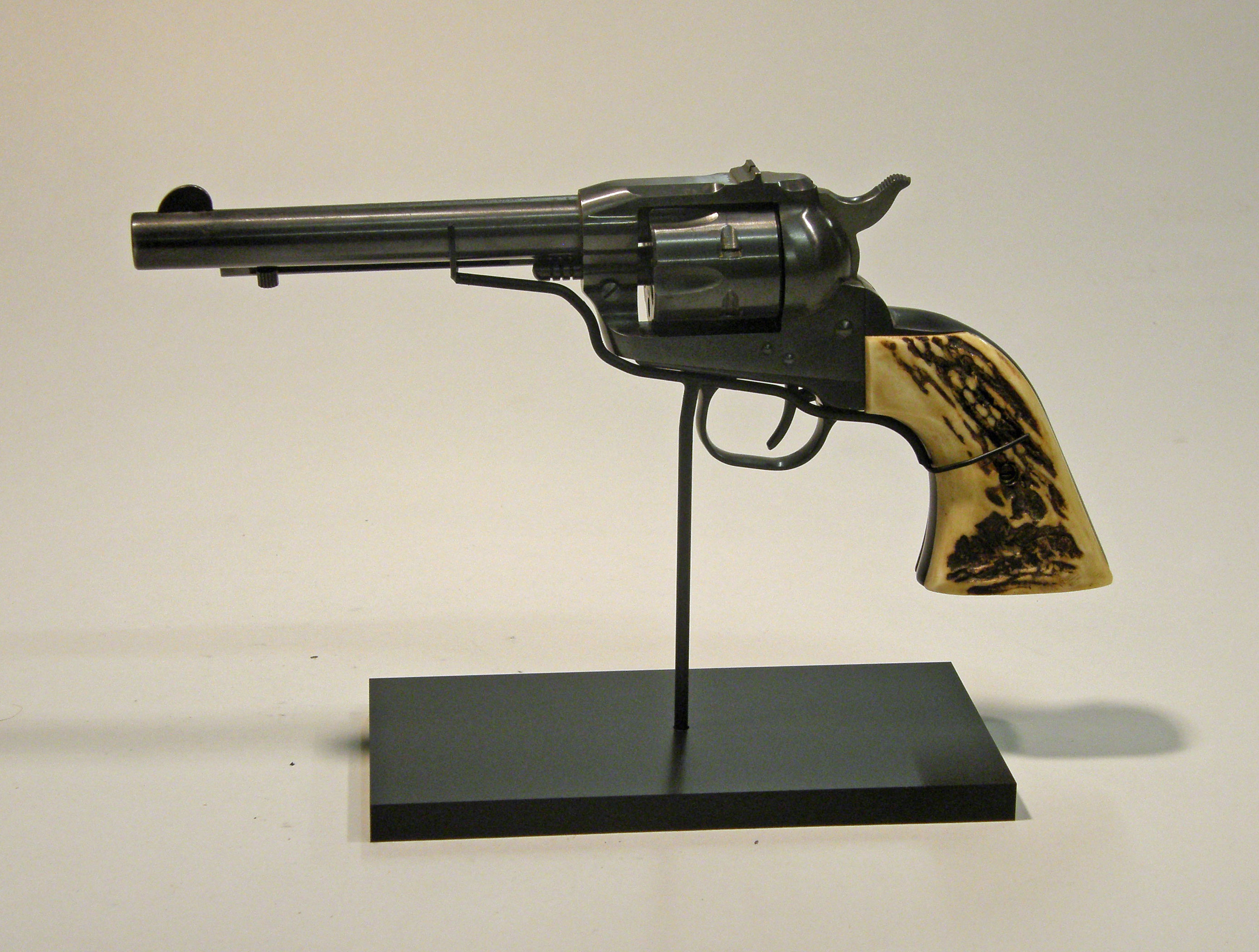 Pawn Shop Gun Show Revolver Pistol Acrylic Display Presentation Stand 
