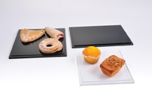 Assorted Step Bases with various breakfast items resting on them