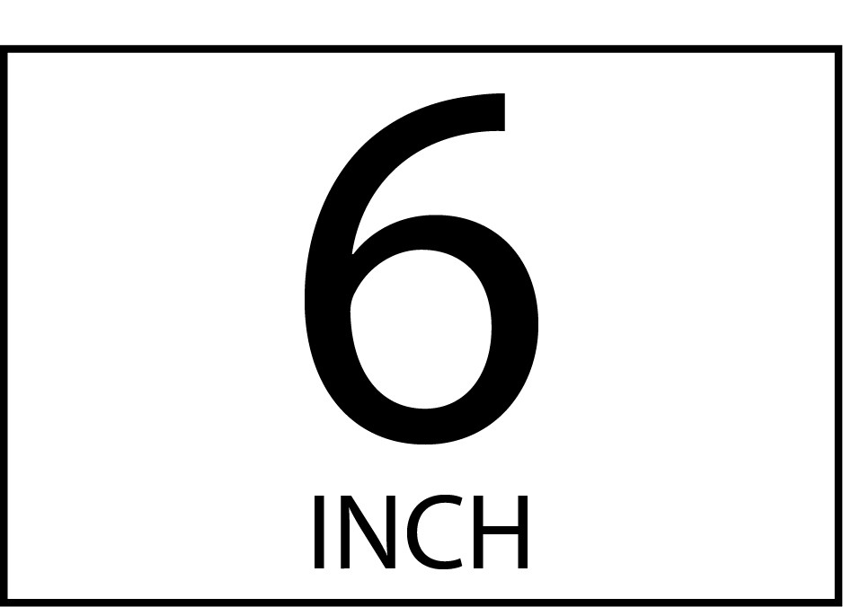6" High