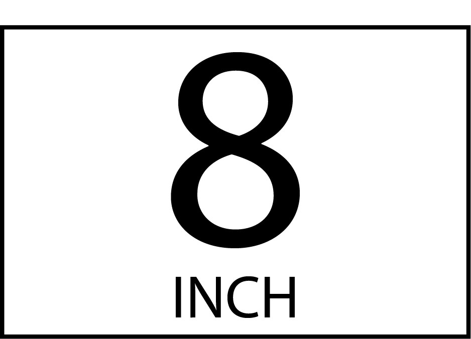 8" High